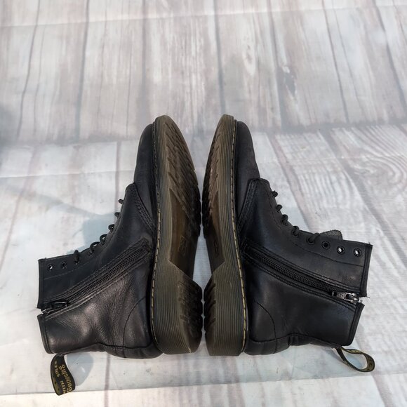 Dr. Martens 1460 Combat Boots Women’s 5 Black Leather Lace-Up Ankle Boots - Picture 6 of 9